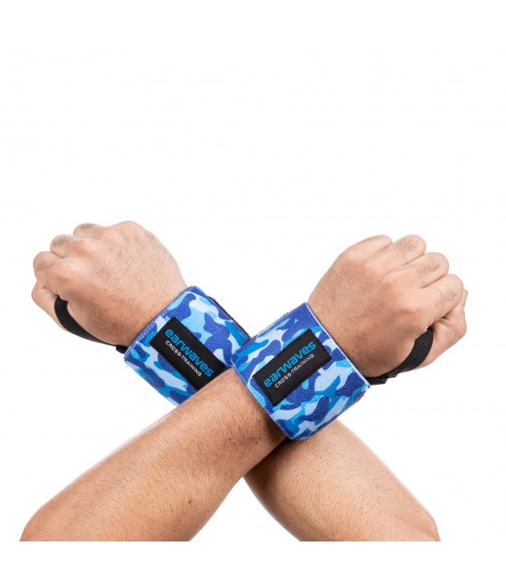 Ultra Strong Wrist Wraps Blue